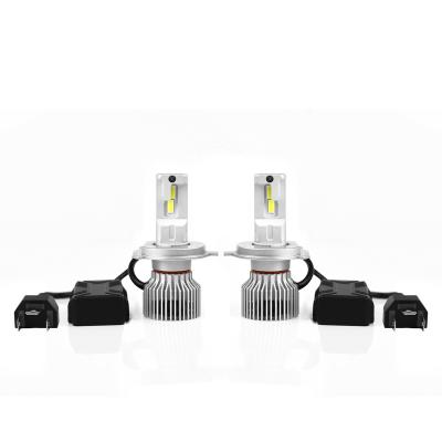 China Aluminum Auto Light Manufacturer Customize X12S 50W 10000LM Adjustable Base LED Car Headlight H4 Bulb for sale