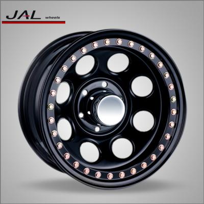 China Wholesale Steel wheel manufacturer fake beadlock steel wheels 15inch 16inch for sale