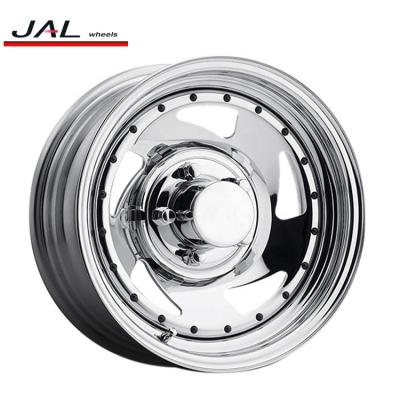 China 4x4 Beadlock Steel Wheels Chrome Finish Good Selling Best Selling Cheap Custom Steel Wheels 5x114.3 6x139.7 for sale