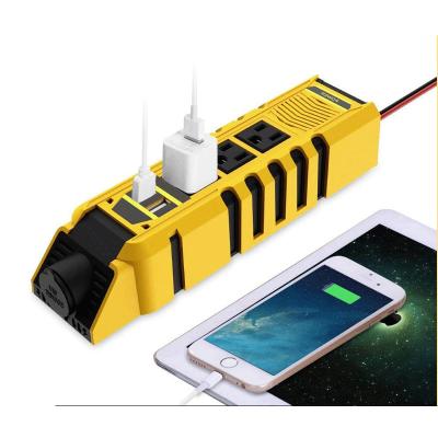 China Supermarket Sale 150W 12v 110v Small Car Power Vehicle Inverter 241*63*47mm for sale