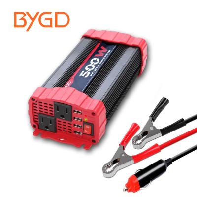 China BYGD 500w Car Power Inverter DC To AC Inverter 12V/24V 110V/220V Power Inverter 200w 300w 500W A500W for sale