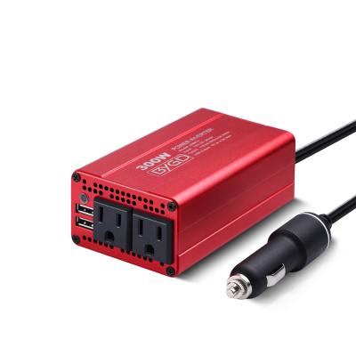 China 110V AC Factory Direct Sale 300W 12V DC Modified Sine Wave Car Power Inverter With Dual Usb Charging Port 128*78*50mm for sale