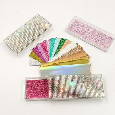 China Make more beautiful cute colorful bling wick boxes / wick eyelash twinkle / bling wick cases for wick for sale