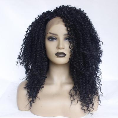 China High Temperature Synthetic Wigs Silky Straight Fiber Medium Tone Wave Wig for sale