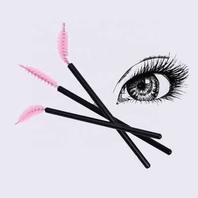 China Hot Sale Cosmetics Women Disposable Nylon Steel Wire Wick Eye Wicking Cleaning Brush for sale