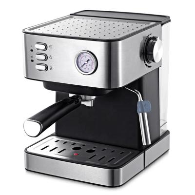 China Household Espresso Machine 15Bar Espresso Coffee Maker Espresso Latte and Cappuccino Machine with Steam Drip Tray for Easy Cleaning for sale