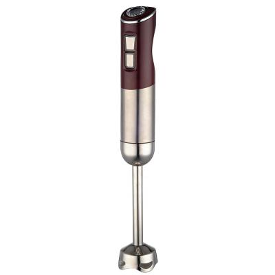 China Variable Speed ​​600 Watt Universal Variable Speed ​​Immersion Hand Blender, Brushed Stainless Steel Finish, LED Indicator Lights for sale