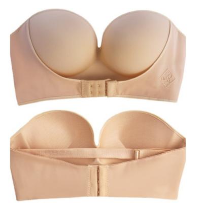 China Style Antibacterial Explosive Invisible Non-Wireless Underwear Seamless Adjustable Breathable Bra for sale