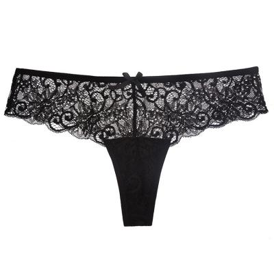 China Antibacterial Ladies Lace Hot Selling Breathable Briefs Shrinks Low Waist Thong Knickers Briefs for sale