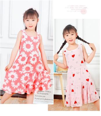 China Vietnam Factory Wholesale Bulk Supply Washable Cotton Casual Dress Summer Girls Children's Fashion Clothes For Kids Clothes for sale