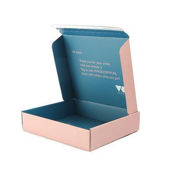 China Recycled Materials Wholesale Logo Cheap Thank You Pink Boxes A5 Gift Boxes Custom Wholesale Color Listing Shipping Boxes for sale