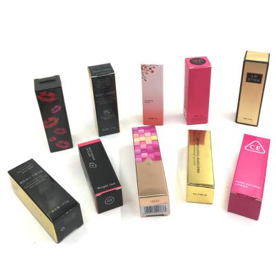 China New Handmade Custom Decorative Folding Lipstick Packaging Boxes For Cosmetics for sale