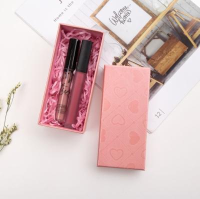 China Handmade Custom Packaging Box Luxury Pink Lid Cosmetic Box For Perfume / Lipsticks for sale