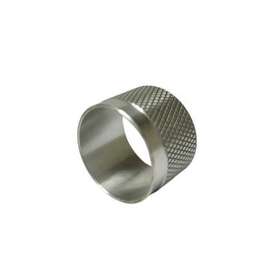 China CNC Aluminum Alloy Knurling Aluminum Turning Custom Processing Wire Processing Automatic Lathe Processing Aluminum Pipe for sale