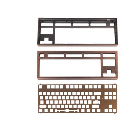 China Hardware Electronics Customized 100%/80%/60% Anodized CNC Aluminum Mechanical Keyboard Brass Aluminum Mechanical Keyboard Shell for sale