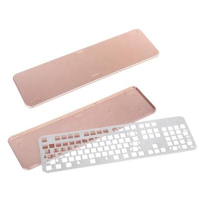 China Hardware Electronics Customized Aluminum Alloy Keyboard For Gaming Keyboard And Mechanical Keyboard Red Blue Gray Oxidation for sale