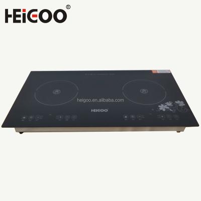 China Waterproof Embedded And Countertop Infrared Ceramic Induction Double Cooker for sale