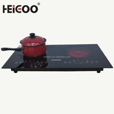 China High Quality Waterproof Double Induction Multi Table Top Wok Electric Burner Cooker for sale