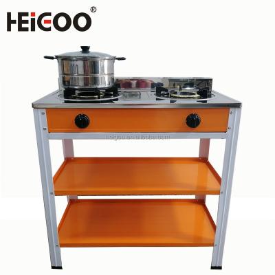 China Commercial Household Bigger Stainless Steel 2 Burners Gas Stove for sale