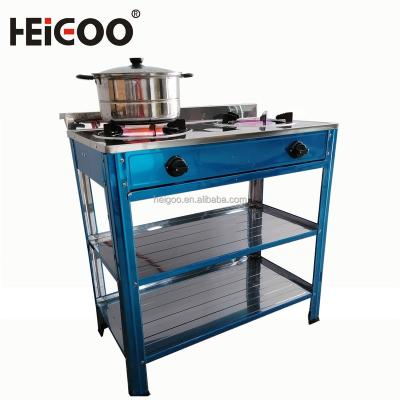 China Commercial Floor Standing Type Infrared Cooker Stoves Ceramic Burner Gas Stove for sale