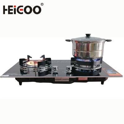 China Commercial Cheap Factory Price Gas Stove 2 Ceramic Burner Stove for sale