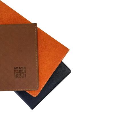 China Wholesale Custom Leather Hardcover PU Leather Hardcover Promotional Paper Notebook for sale