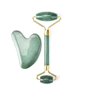 China 2023 facelift real natural set jade roller rose quartz roller and jade roller for face for sale