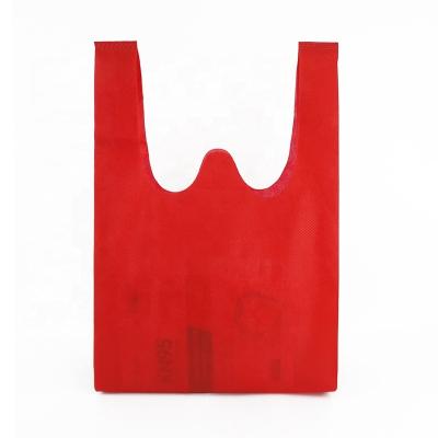 China Eco - Friendly Non Woven Fabric T - Shirt Shopping Bag With Custom Logos Printed Cheapest Price for sale