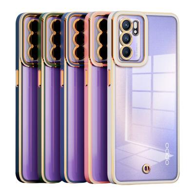 China Factory Price Shockproof Back Cover Transparent Clear Soft TPU Shockproof Case For OPPO Reno6 5G Phone Case A53S A57 5G for sale