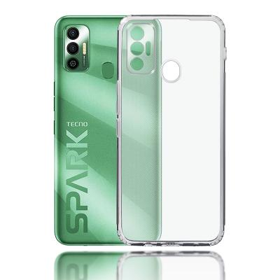 China Hot sales shockproof TRANSSION 1.2 mm back plate tpu phone case for Tecno spark 7 for sale