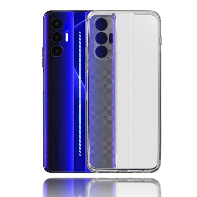 China Transsion Phone Case TPU Shockproof Transparent Soft Phone Case For Tecno POVA 3 for sale