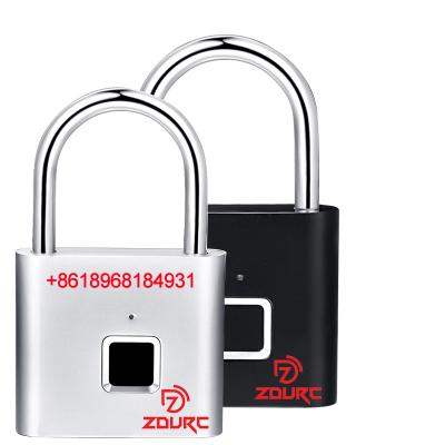 China Mini Lock Usb Rechargeable Fingerprint Cabinet Lock Zinc Alloy Smart Padlock Quickly Open Zinc Alloy Metal Smart Protection Lock for sale