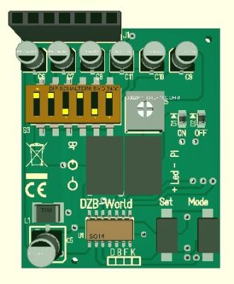 China 433.92Mhz RF receiver with DIP switch PCB control board. ZD-PCB1 for sale