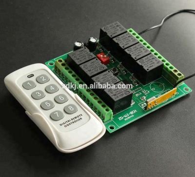 China Home automation 8CH 315/433.92mhz rf wireless ev1527 remote control with receiver for sale