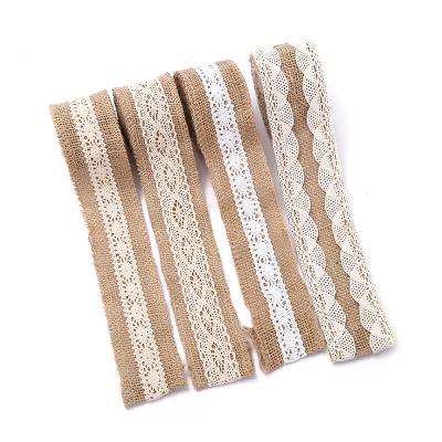 China Food grade eco-frinedly design 2021 fashions lace up jute ribbons fringed jute ribbons for wedding for sale