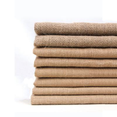 China Wholesale Natural Anti Pill Burlap Eco - Friendly Jute Fabric Table Cloth For Packing Bags for sale