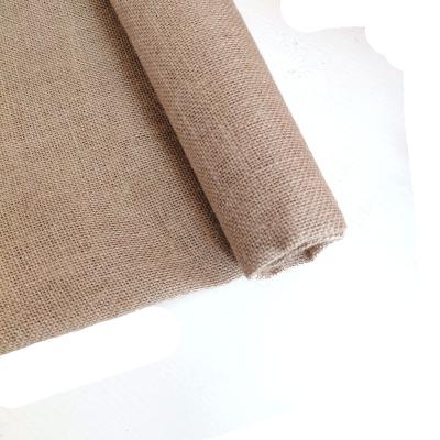 China Natural Anti Pill Burlap Fabric 100% 11 Ounce Jute Fabric For Crafts Weddings for sale