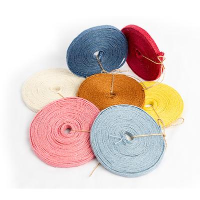 China 100%Jute Explosion Patterns Jute Gift Box Jute Products Convenient Fabric Ribbon Elastic Ribbon for sale