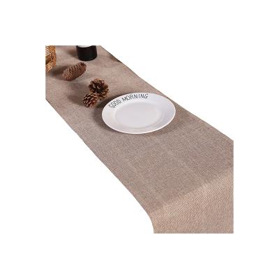 China Eco-frinedly Natural Eco-frinedly Restaurant Decoration Food Grade Faux Burlap Table Runner Natural Jute Table Runner for sale