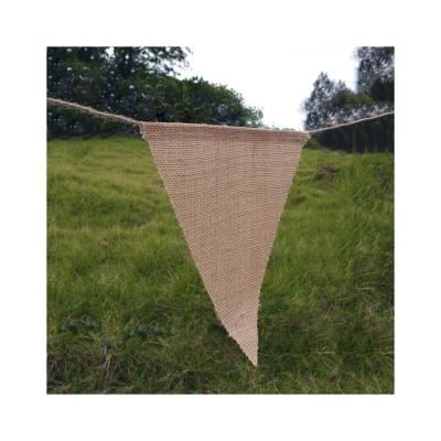 China Factory Price Premium Quality 100% Jute Hanging Flag Mini Banner Hanging Flag Custom Made for sale