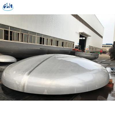 China Special Alloys Dished Head Weldable Connection Heat Treated for Corrosion Resistance for sale