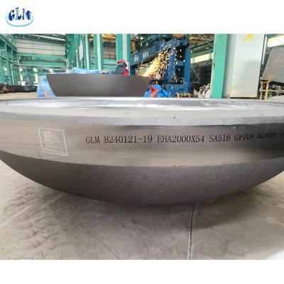 Cina 350 mm SS304 Testa di piatto ellittica con flange e piatto per caldaie in vendita