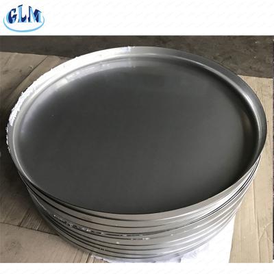 China 300mm 2mm Flat Dished Head For Pressure Vessel Sand Blasting for sale