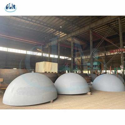 China 5mm 90MM Carbon Steel Pressure Vessel Dished Ends Hemisphere Head Caps ASME for sale