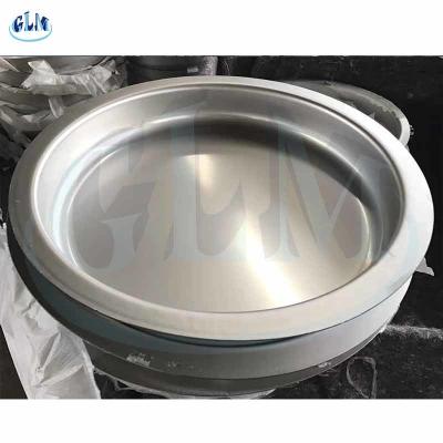 China LN2 Q235 Tank Flat Dished Head Carbon Steel  89mm 100MM for sale