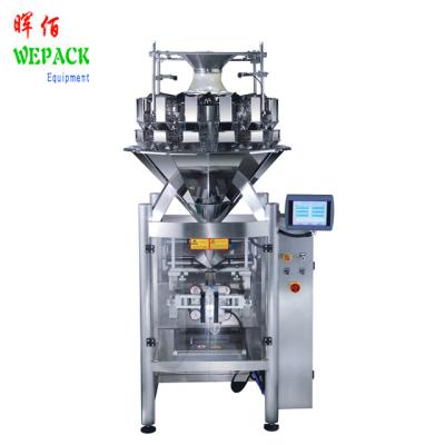 China 14 head chemical multihead weigher and VFFS compack packing machine snacks pillow gusset bag for sale