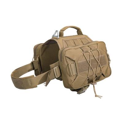 China Factory Custom Viable Military Dog Pack Tactical Hunting Dog Backpack Vest Vest Saddle Bags For Dogs for sale