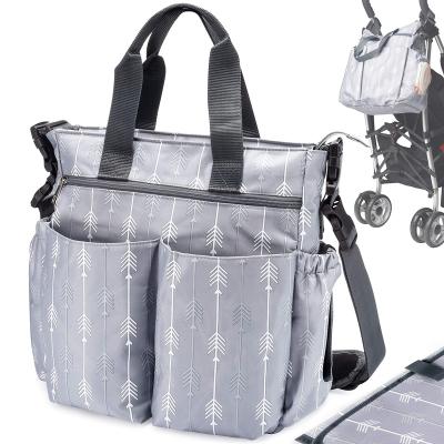 China TOGGLE BAG 3 In 1Shoulder Baby Diaper Tote Bag Stroller Bag For Waterproof Baby With Insulated Pockets Wipes Pocket for sale