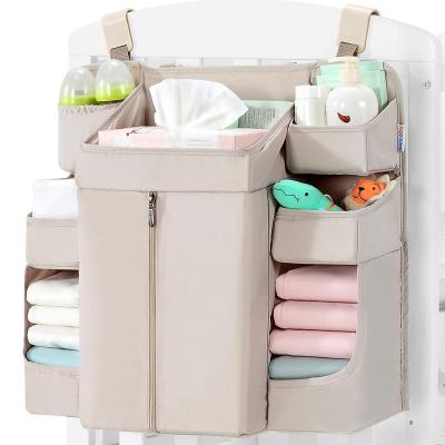 China Hanging Hanging Baby Nursery Diaper Organizer for Changing Table Diaper Stacker for sale