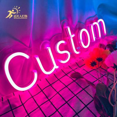 China Customization 2021 Neon Sign Word Bedroom Decoration Happy Birthday LED Outdoor Lighted Neon Custom for sale